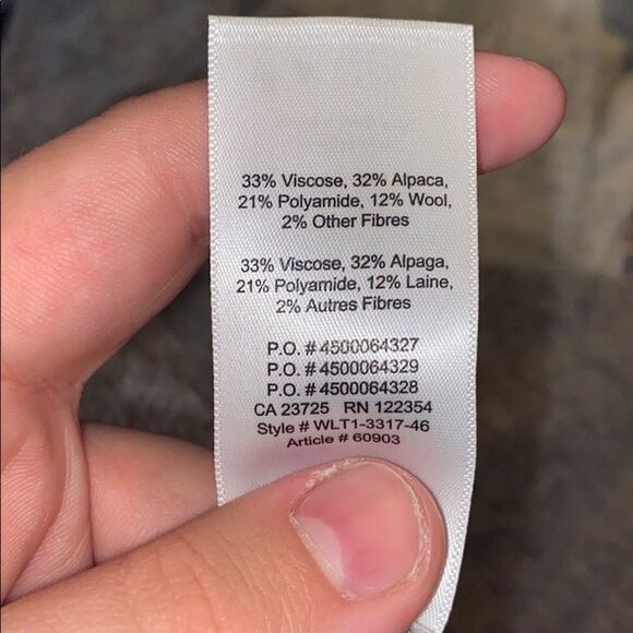 Aritzia Babaton Gray Alpaca Wool Blend Pullover Sweater Modern Boho - Picture 13 of 13